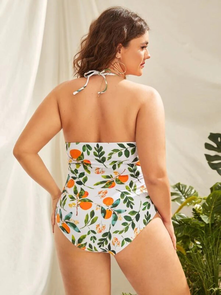 Floral Halt Plus Size